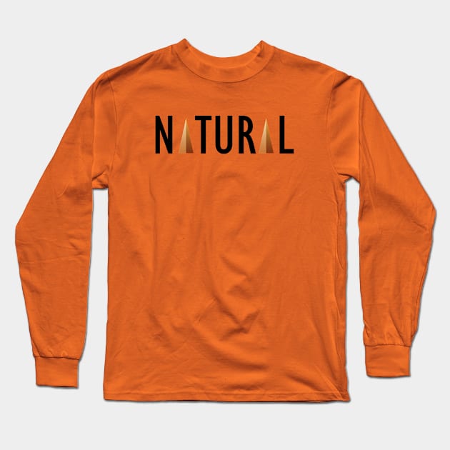 NATURAL Long Sleeve T-Shirt by Glide ArtZ